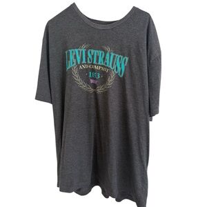 Levi’s Mens Charcoal Heather Graphic T Shirt 3XL Levi Strauss And Company 1853